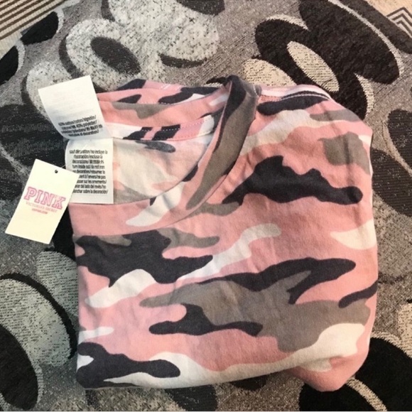 Pink VS Army Crew Neck Tee - Picture 3 of 3